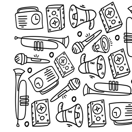 music vector set bundle designのイラスト素材