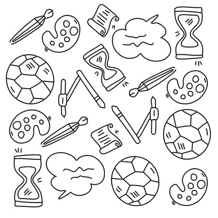 education school icons set with line style vector designのイラスト素材