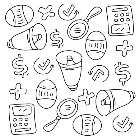 education school icons set with line style vector designのイラスト素材