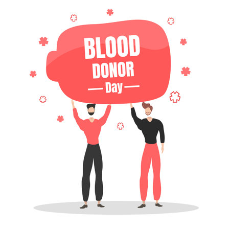 world blood donor day illustration vector designのイラスト素材