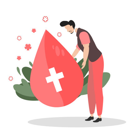 world blood donor day illustration vector designのイラスト素材