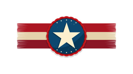 Usa label icon. Patriotic american and national theme. Isolated design. Vector illustrationのイラスト素材