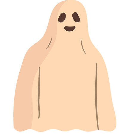 Use this image of a ghost for your next design.  Everyone will love it!のイラスト素材