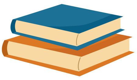 Stack of books illustration for knowledge and education studyのイラスト素材