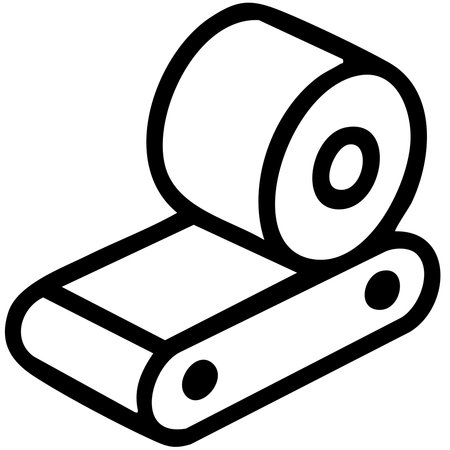 Conveyor machine rolling steel material production manufacturing processのイラスト素材