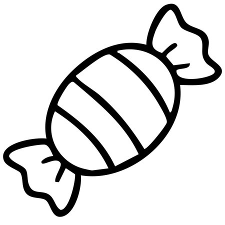 wrapped candy vector illustration minimal sweet cartoon designのイラスト素材