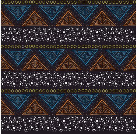 Ethnic seamless texture,folk pattern,geometric traditional print for fabric or paper. - Vector
