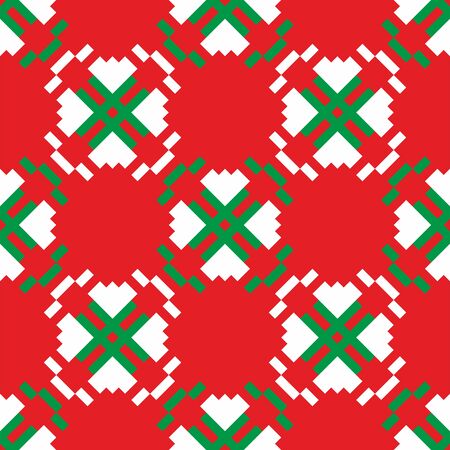 Seamless Knitting Pattern. Christmas background. New year concept. - Vectorのイラスト素材