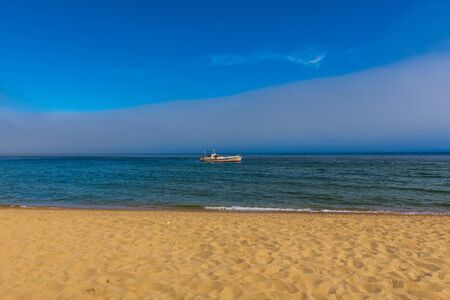 Beautiful view of Lake Baikal on a clear summer day from the shore of Olkhon Islandの写真素材
