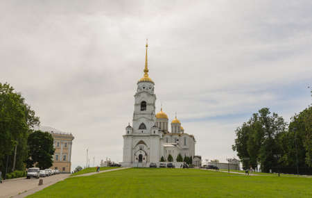 Russia, Vladimir June 21, 2020 View of the Assumption Cathedral and the Chapel of Our Lady, The photo was taken on a sunny summer day.のeditorial素材
