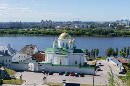 Russia June 22, 2020, Nizhny Novgorod view of the Church of Metropolitan Alexei on a sunny June dayのeditorial素材