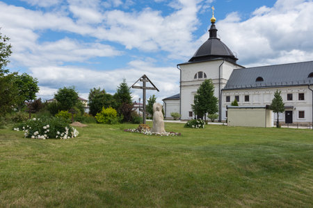 Russia June 25, 2020 Sviyazhsk Island View of the Assumption Cathedral, photo taken on a sunny...