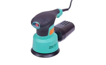 solar-powered lamp black, white background, top view