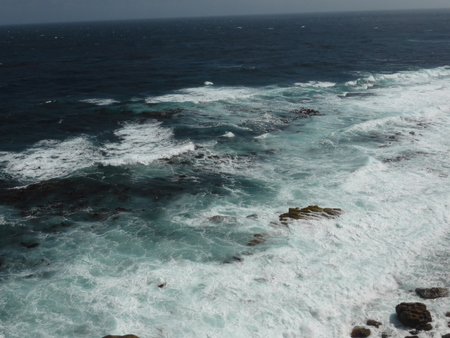 Waves in ocean Splashing Wavesの写真素材