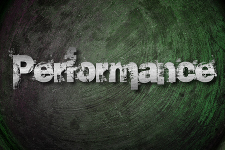 Performance Concept text on backgroundの写真素材