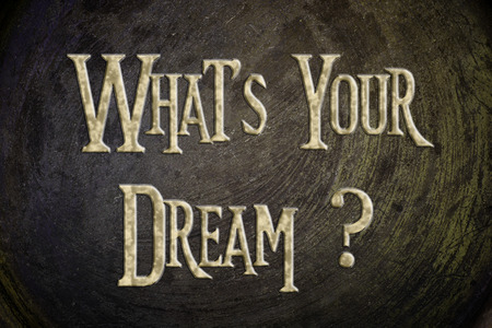 What's Your Dream Concept text on backgroundの写真素材