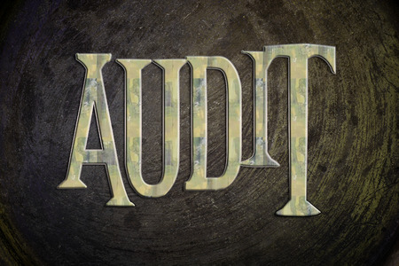 Audit Concept text on backgroundの写真素材
