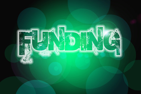 Funding Concept text on backgroundの写真素材