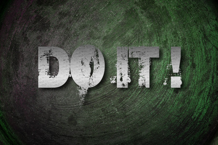 Do It Concept text on backgroundの写真素材