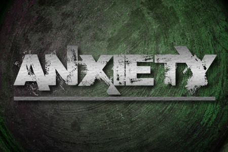 Anxiety Concept text on backgroundの写真素材