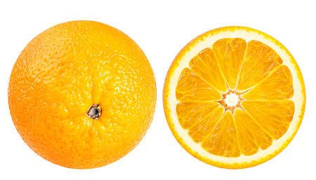 oranges isolated on the white background