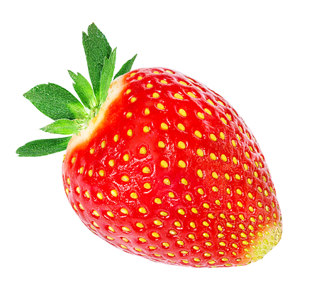 Strawberry on white backgroundの写真素材