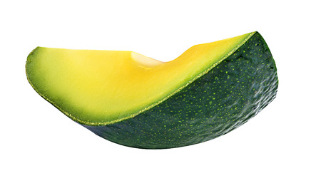 avocado isolated on white backgroundの写真素材