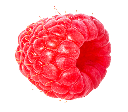 Raspberry isolated on white backgroundの写真素材