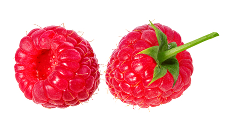 Raspberry isolated on white background