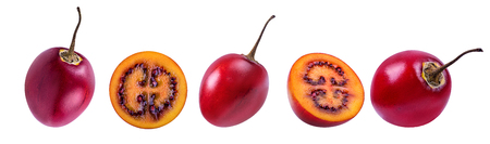 tamarillo isolated on white backgroundの写真素材