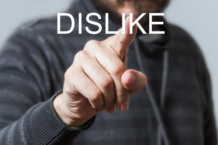 Dislike Conceptの写真素材