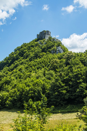 Abandoned medieval fortress Okic near Samobor in Croatiaの写真素材