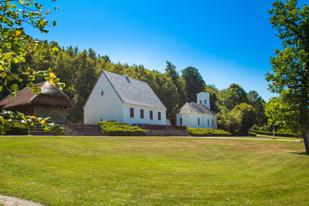 Nikola Tesla birth house in the village of Smiljan, Lika, Croatia