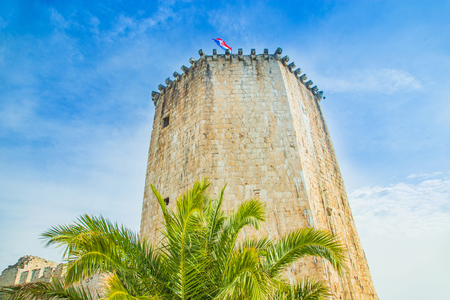 Croatia, Dalmatia, old historic fortress Kamerlengo in town of Trogirのeditorial素材