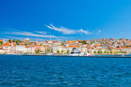 Beautiful town of Mali Losinj on the island of Losinj, Adriatic coast in Croatiaの写真素材