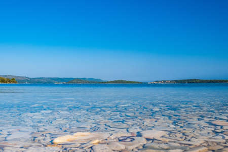 Beautiful seascape on Adriatic sea in Croatia, Dugi otok islandの写真素材