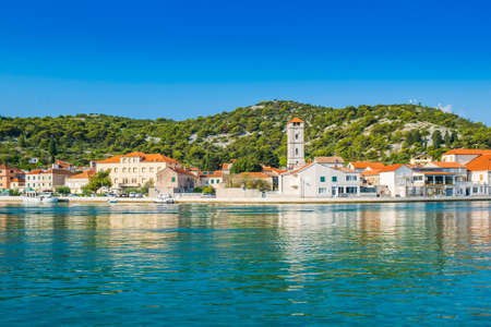 Town of Tisno on Murter, Dalmatia, Croatiaのeditorial素材