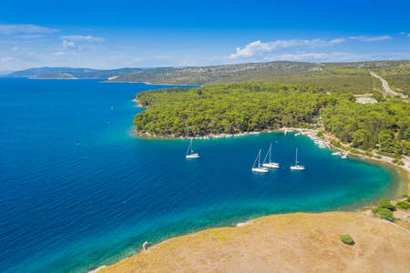 Bijar bay on the island of Cres, Adriatic sea, Croatia