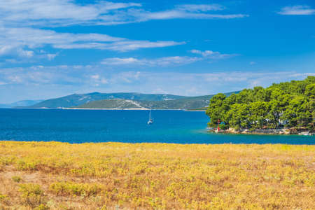 Bijar bay on the island of Cres, Adriatic sea, Croatiaの写真素材