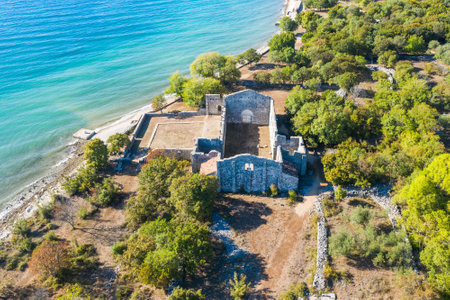 Fulfinum Mirine ancient basilica near OmiÅ¡alj on the island of Krk, Croatia