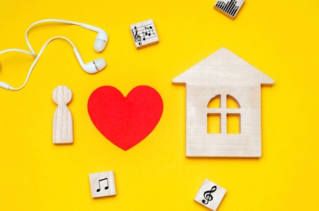 I love house music. Electronic music. electro, trance, deep houseの写真素材