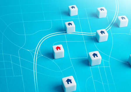 Housing options when searching on the map. Rent. realtor service. Real estate market review and...