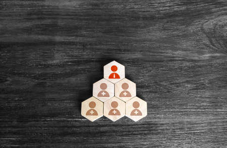 The team leader recruits new members. human resources. vacancies. Personnel management. Expansion and furnishing. Selection of candidates for an effective working group. team work skills. labor exchange.の写真素材