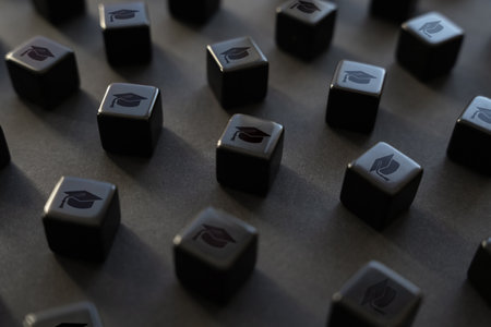 Granite of Science. Choose a specialty course for training. Faculties and schools. student debt. Scholarship loans. Get a degree. Choice of profession.の写真素材