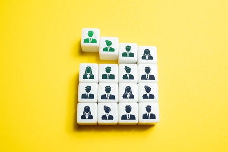 Gather people into a team. Recruitment of candidates. Form a new team. Organization of the work of a business company. Putting people in their places.の写真素材