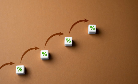 Switching to higher interest rates. Loyalty program and benefits for long-term cooperation. High income on deposits and investments. Maximize financial gains. Increase income and payouts.の写真素材