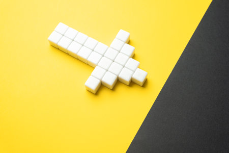 The arrow points to the dark side. Movement towards the target. Motivation, self-development. Achieve the goal. new opportunities. Go through difficulties to fulfillment. moving forward. Aspiration.の写真素材