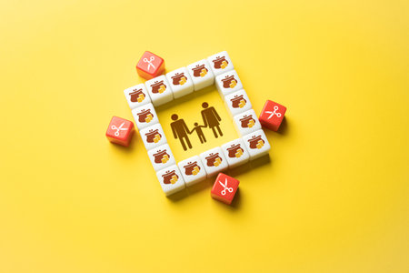 Reducing the home budget. Rising prices of living, inflation and rising taxes. Poor financial planning. Depreciation of property and assets. The approach of the crisis and unforeseen expenses.の写真素材