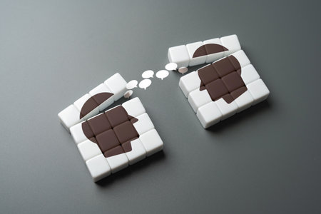 Communication and exchange of thoughts. Conversations and chatting. Mutual relations. Brainstorming, fresh new ideas. Criticism. Live communication. Discussions and debate.の写真素材