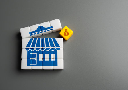 The business makes a profit. Generating revenue. Sustainable growth. Profitable businesses. Financial stability, prudent investments, and a strong market presence. Success of the enterprise.の写真素材